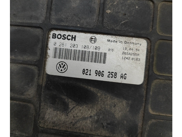 Блок управления двигателя 021906258AG, 0261203108   Volkswagen Corrado
