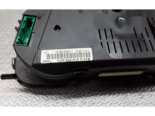 Панель приборов 1U0920810F Skoda Octavia Mk1 (1U)