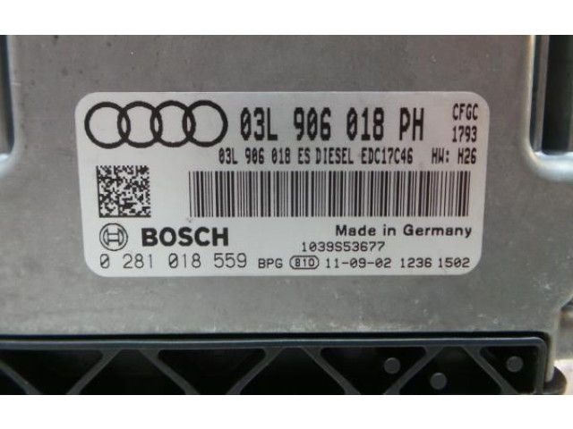 Блок управления двигателя 018, 03L906018PH   Audi Q3 8U
