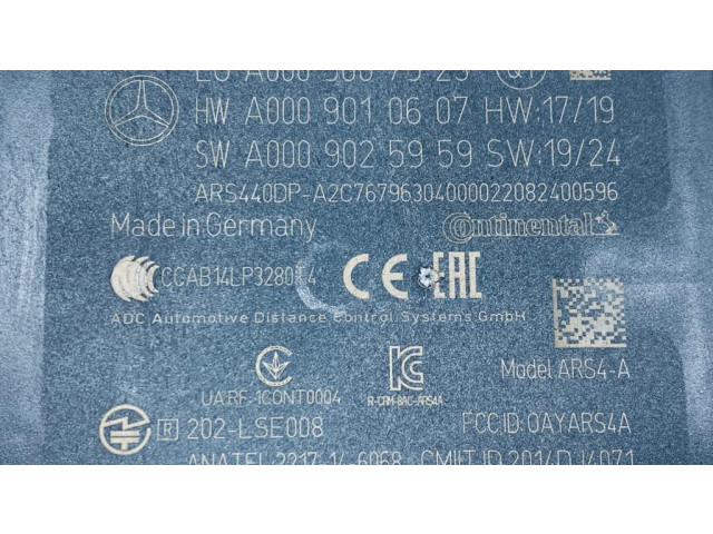 Радар круиз контроля     A0009007923, A0009010607  Mercedes-Benz EQC