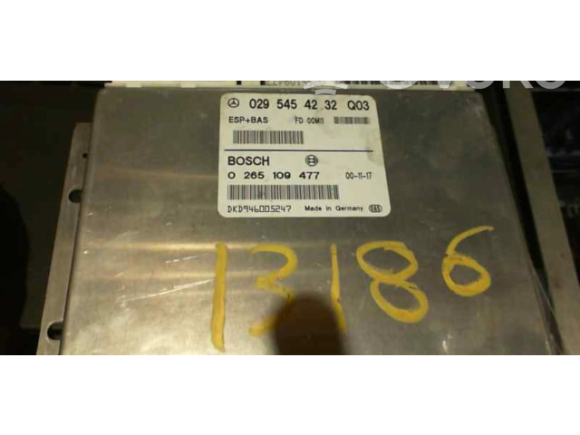 Блок управления АБС 0295454232   Mercedes-Benz A W168