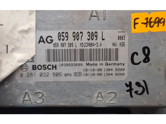 Řídící jednotka 059907309L, 0281032806 Audi A6 S6 C8 4K 2018
