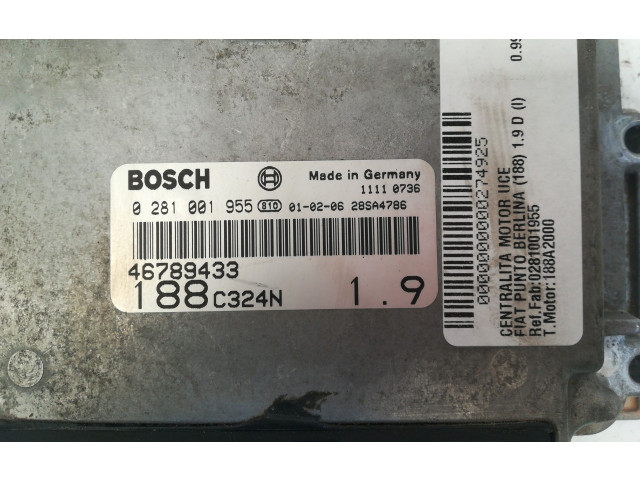 Řídící jednotka 0281001955 Fiat Punto (188) 2001