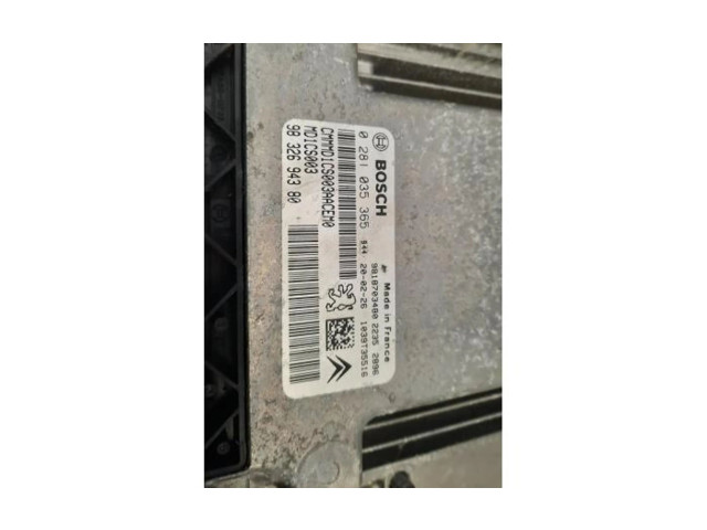 Блок управления двигателя 9832694380   Peugeot Partner III
