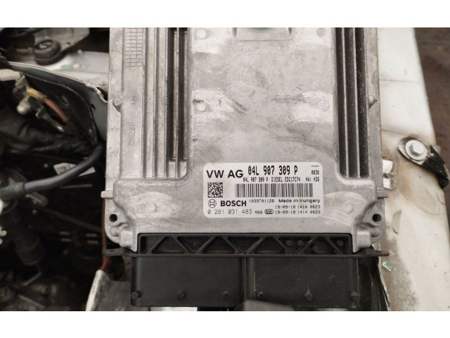 Блок управления двигателя 04L907309P, 0281031483 Skoda Octavia Mk4