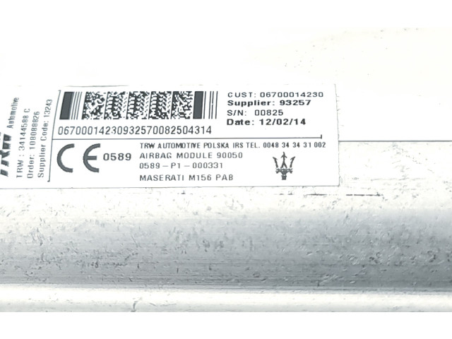 Подушка безопасности пассажира 30342477A   Maserati Ghibli