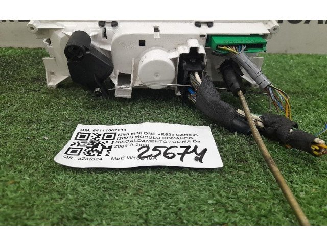 Блок управления климат-контролем 64111502214, 64111502214 Mini One Cooper R57