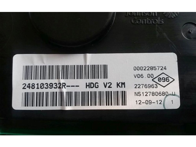 Панель приборов 248103932R, 248103932R Dacia Lodgy