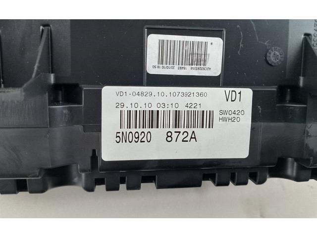 Přístrojová deska Volkswagen Tiguan 2010 5N0920872A