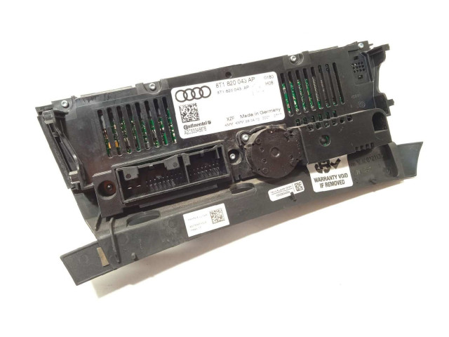 Блок управления климат-контролем 8T1820043AP, 8T1820043APXZF Audi Q5 SQ5