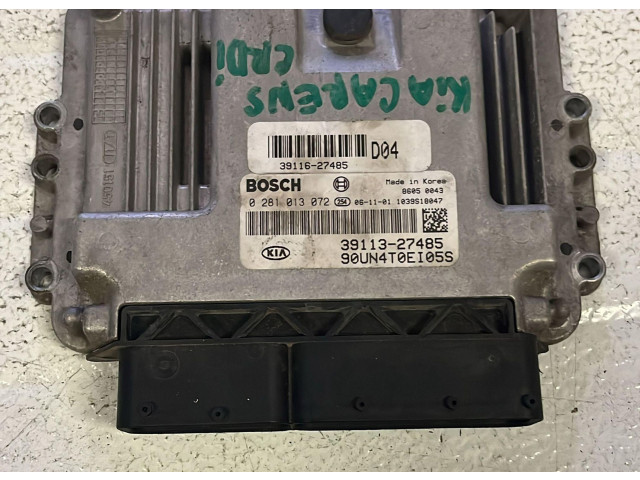 Блок управления двигателя 39113-27485, 0281013072   KIA Carens II