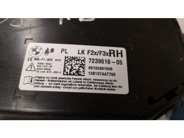 Подушка безопасности в сиденье 723961605, 86723961605 BMW 1 F20 F21