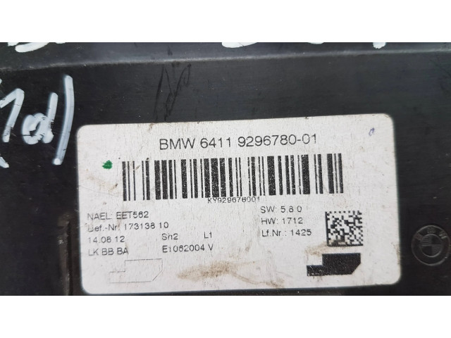 Блок управления климат-контролем 9296780   BMW 1 F20 F21