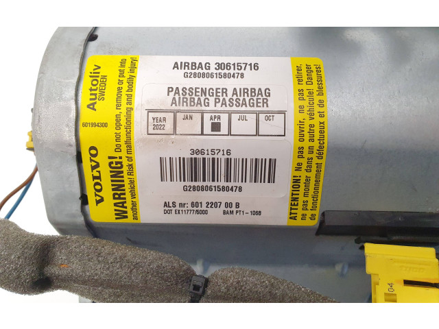 Подушка безопасности пассажира 30615716, 601220700B   Volvo V50