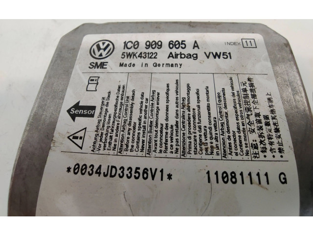 Блок подушек безопасности 1C0909605A, 5WK43122   Volkswagen Transporter - Caravelle T5