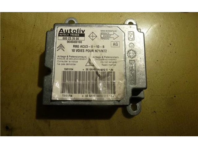 Блок подушек безопасности 600237600, 9646469180 Citroen Xsara
