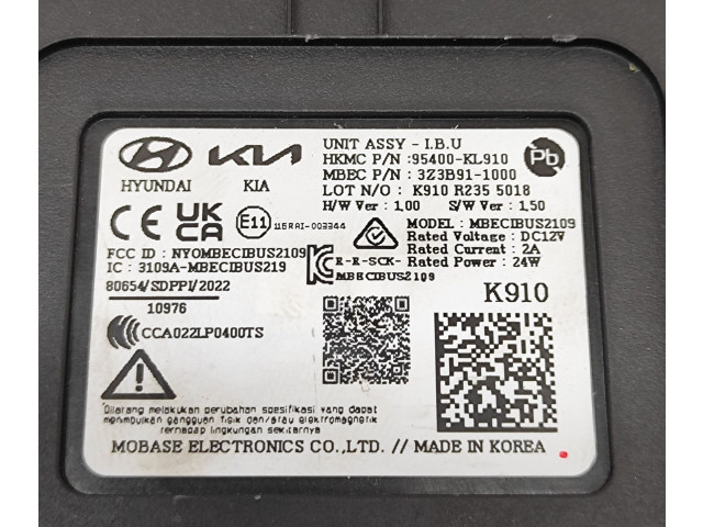 Řídící jednotka 95400KL910, 3Z3B911000 Hyundai IONIQ 6 2023