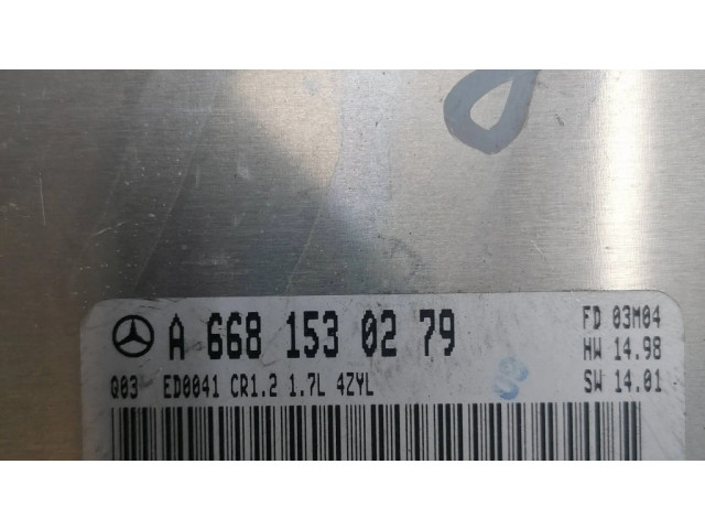 Řídící jednotka A6681530279, 0281010793 Mercedes-Benz A W168 2003