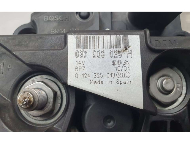 Генератор 037903025M, 0124325013   Volkswagen Polo      