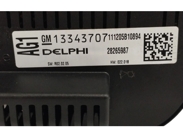 Блок управления климат-контролем 13343707, 28265987   Opel Meriva B