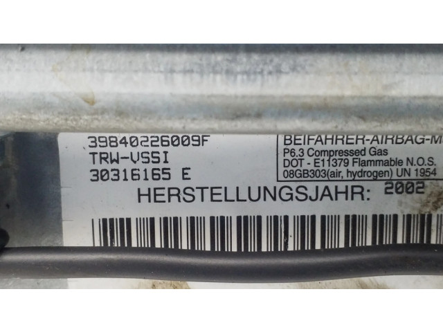 Подушка безопасности пассажира 30316165E   BMW X5 E53