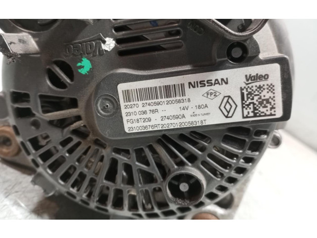 Генератор 231003676R, 2740590A   Renault Clio V      