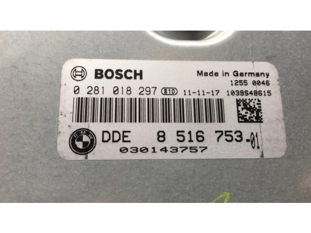 Řídící jednotka 8516753, 0281018297 BMW 7 F01 F02 F03 F04 2011
