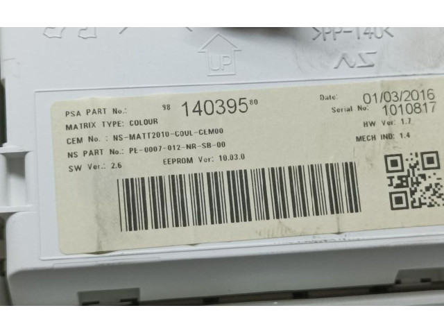 Панель приборов 9814699380   Peugeot 2008 I       