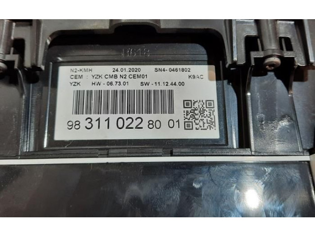 Přístrojová deska  Citroen Berlingo 2020 9831102280  