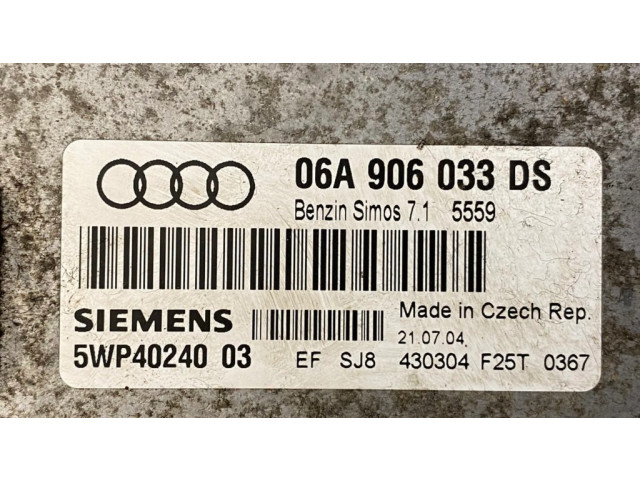 Блок управления двигателя 06A906033DS, 5WP4024003 Audi A3 S3 8P