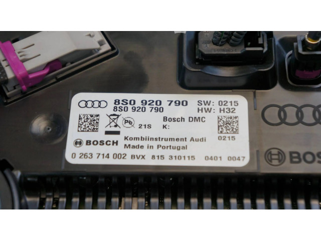 Панель приборов 8S0920790   Audi TT TTS RS Mk3 8S       
