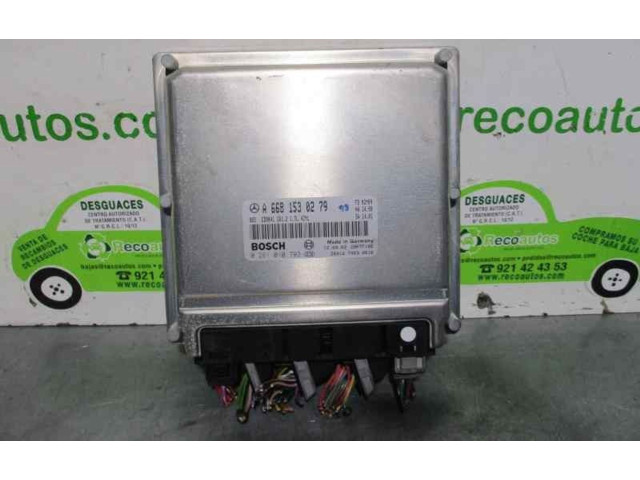 Блок управления двигателя A6681530279, 0281010793 Mercedes-Benz A W168