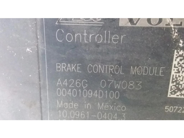 Блок АБС 30761115, 6G9N2C405CE Volvo S80 2007-2013 года