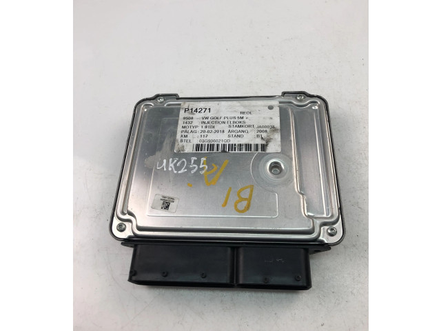 Блок управления двигателем Блок управления 03G906021QD, 0281014056 Volkswagen Golf Plus