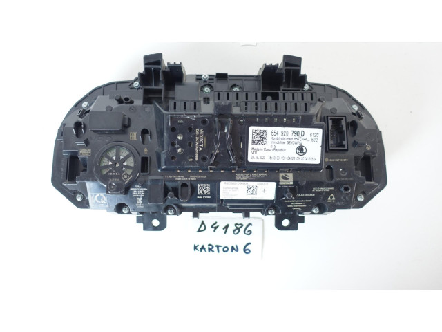 Панель приборов 654920790D LICZNIK VIRTUAL ZEGARY LCD SKODA KAMIQ SCALA Skoda Scala