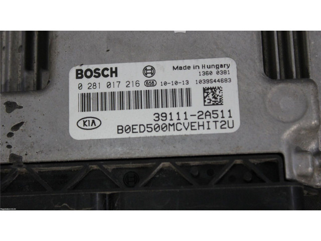 Блок управления впрыском 391112A511, 0281017216   KIA Ceed