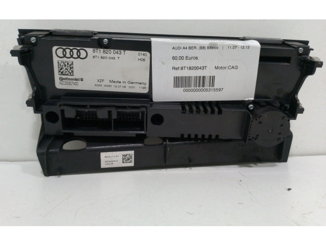 Блок управления климат-контролем 8T1820043T   Audi A4 Allroad