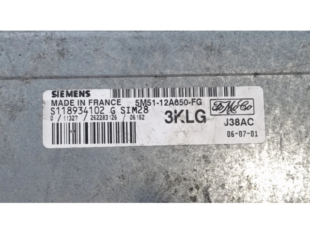 Řídící jednotka S118934102G, 5M5112A650FG Ford Focus C-MAX 2003