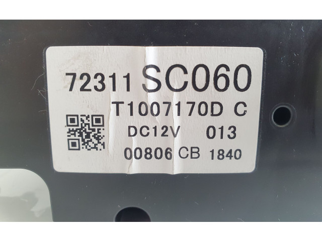 Блок управления климат-контролем 72311SC060, T1007170D Subaru Forester SH