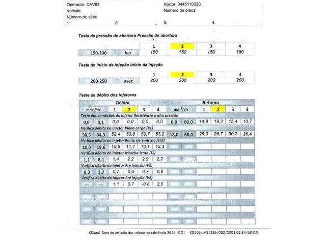 Форсунка 338002A900, 0445110320 KIA Pro Cee'd II