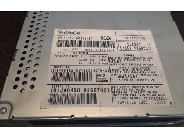 Радио/ проигрыватель CD/DVD / навигация 7F6N18C815BA, 92607421 Jaguar XF X250