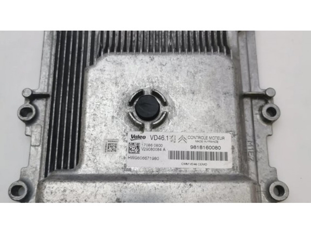 Řídící jednotka 9818160080, HW9806671980 Peugeot 208 2013