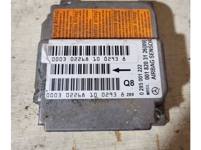 Блок подушек безопасности 0018203126, 0285001222 Mercedes-Benz A W168