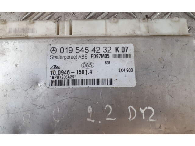 Блок управления АБС 0195454232, 0195454232   Mercedes-Benz C W202