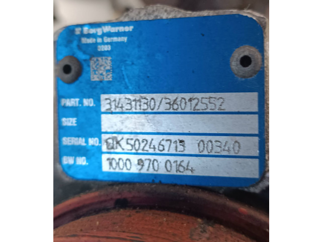 Turbodmychadlo Турбина 36012552, 31431130 Volvo V60