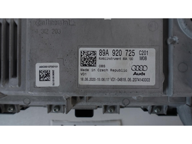 Спидометр (приборный щиток) LICZNIK VIRTUAL ZEGARY LCD AUDI Q4 E-TRON 89A 89A920725 Audi Q4 Sportback e-tron