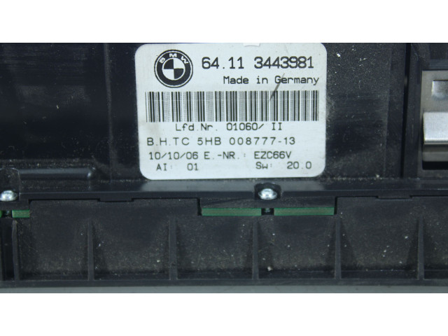 Блок управления климат-контролем 64113443981   BMW X3 E83