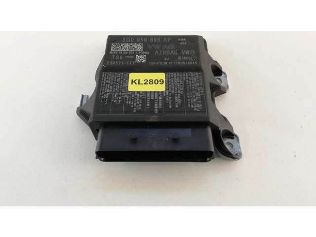 Блок подушек безопасности 3Q0959655AP, KL2809 Skoda Octavia Mk3 (5E)