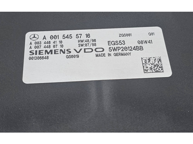 Блок управления коробкой передач A0015455716, A0074480710   Mercedes-Benz Vito Viano W639