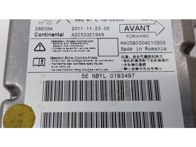 Блок подушек безопасности 9677909280, A2C53321949 Citroen C4 II